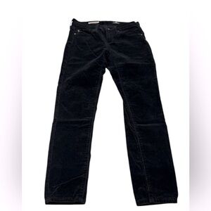 AG Adriano Goldschmied Stevie Jeans Womens Black Slim Straight 24P